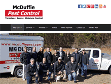 Tablet Screenshot of mcduffiepest.com